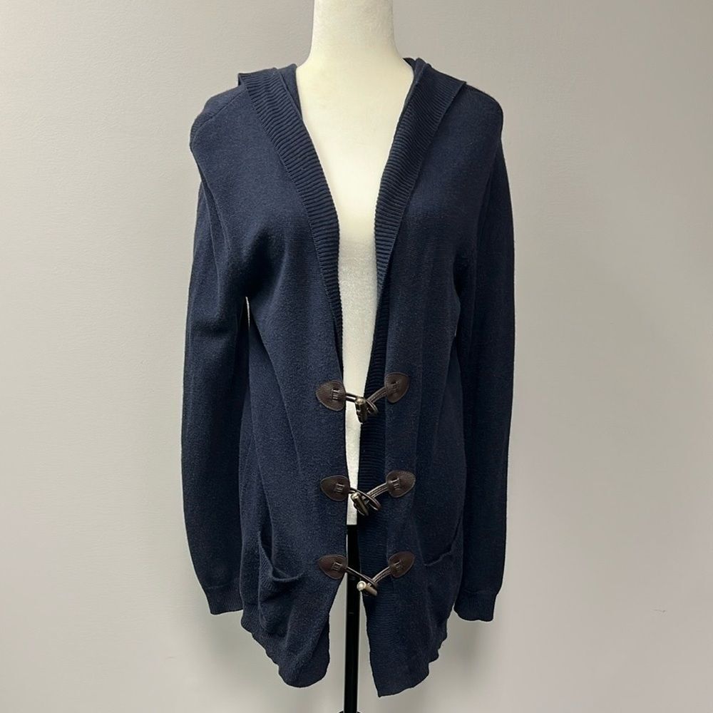 Brooks Brothers Hooded Cadigan with closure Navy Large